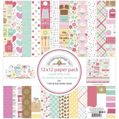 Doodlebug Made With Love Designpapier - Paper Pack